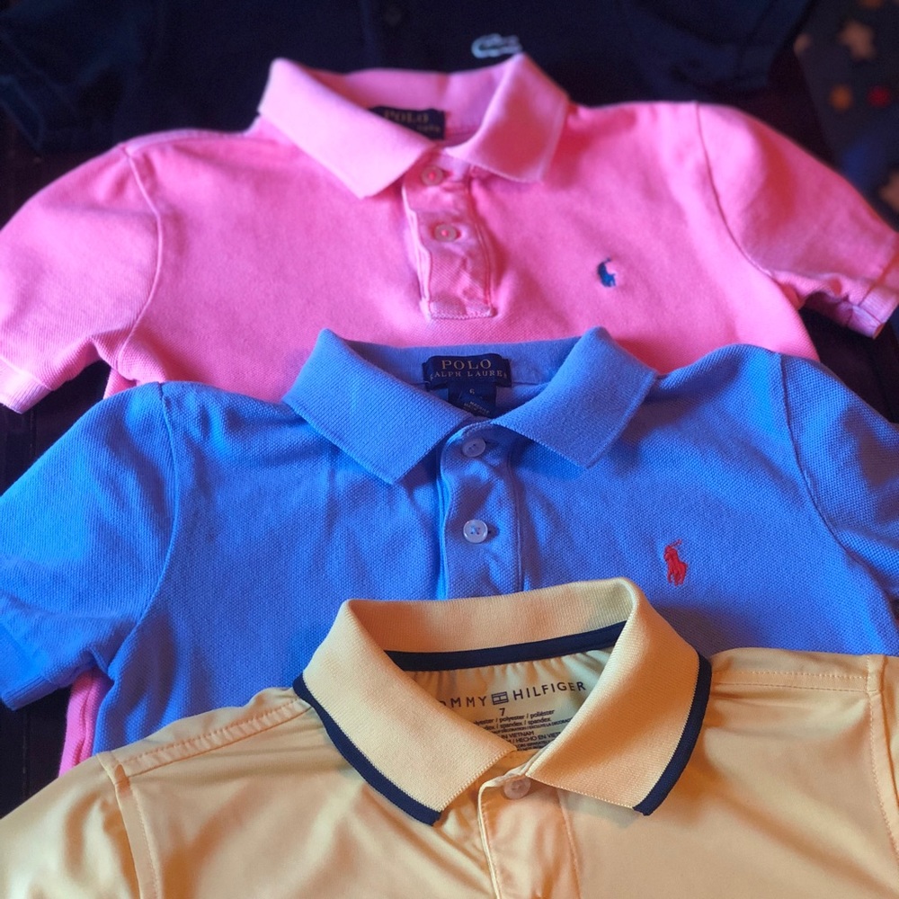 SOLD 4 Name Brand Polo Bundle Tommy/Ralph/Lacoste - Picture 2 of 6